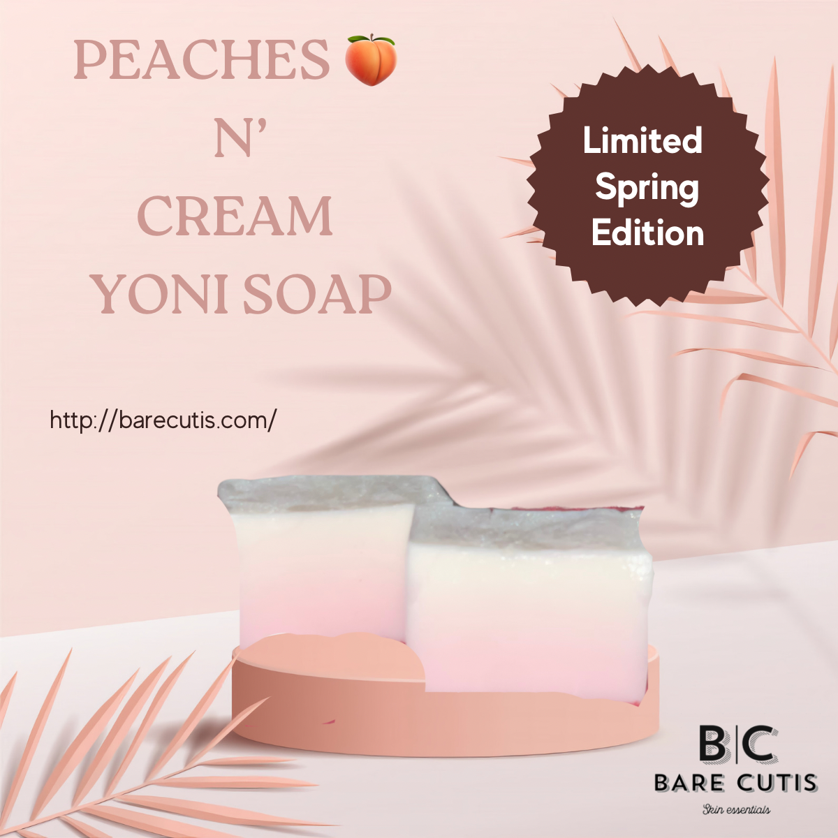 Peaches š Nā Cream Yoni Soap (Limited Spring Edition)